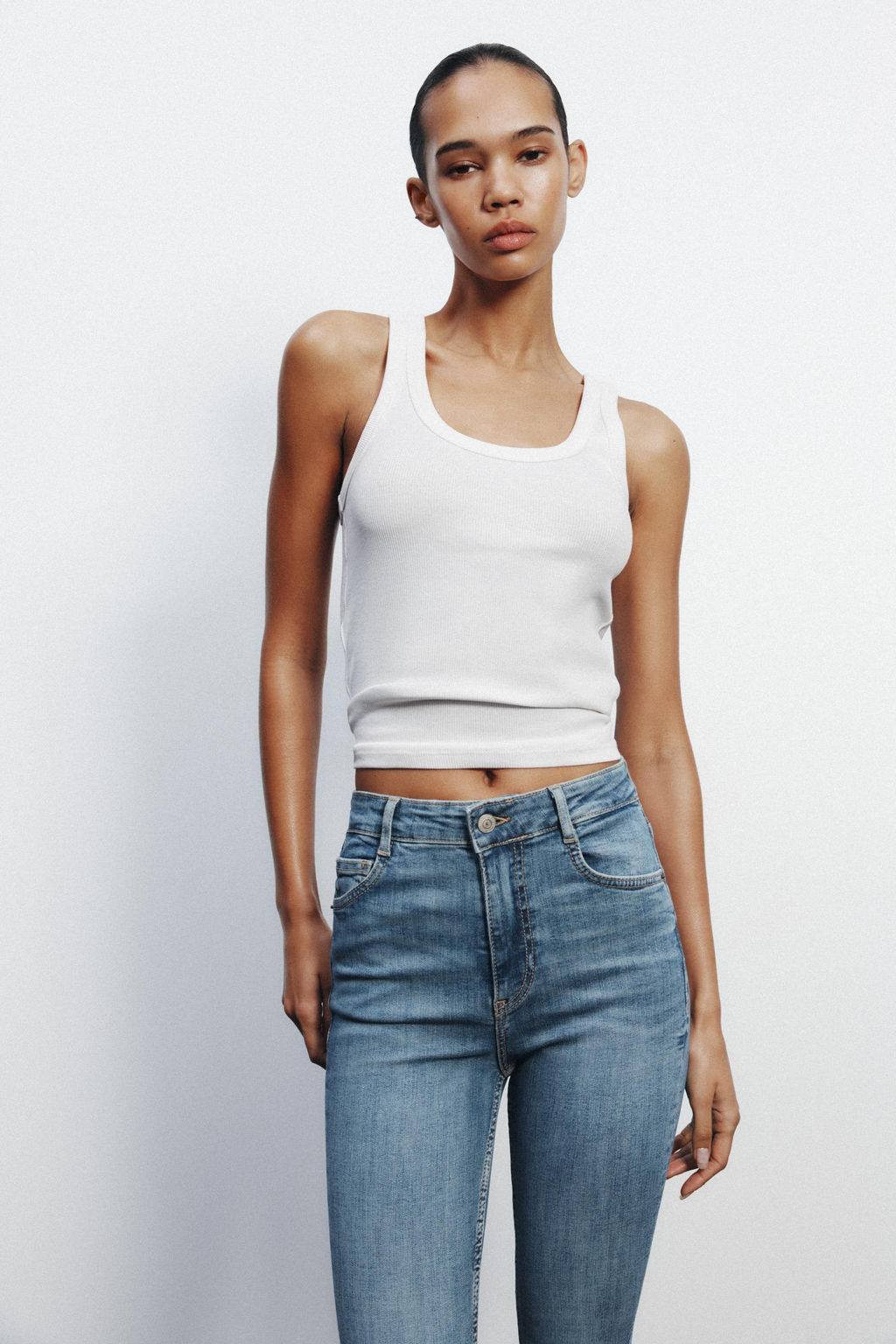 TRF HIGH-WAIST SKINNY JEANS