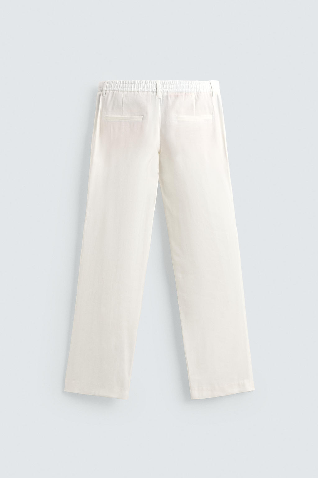 PANTAL?N RELAXED FIT PLIEGUES / Blanco - Zara фото 7