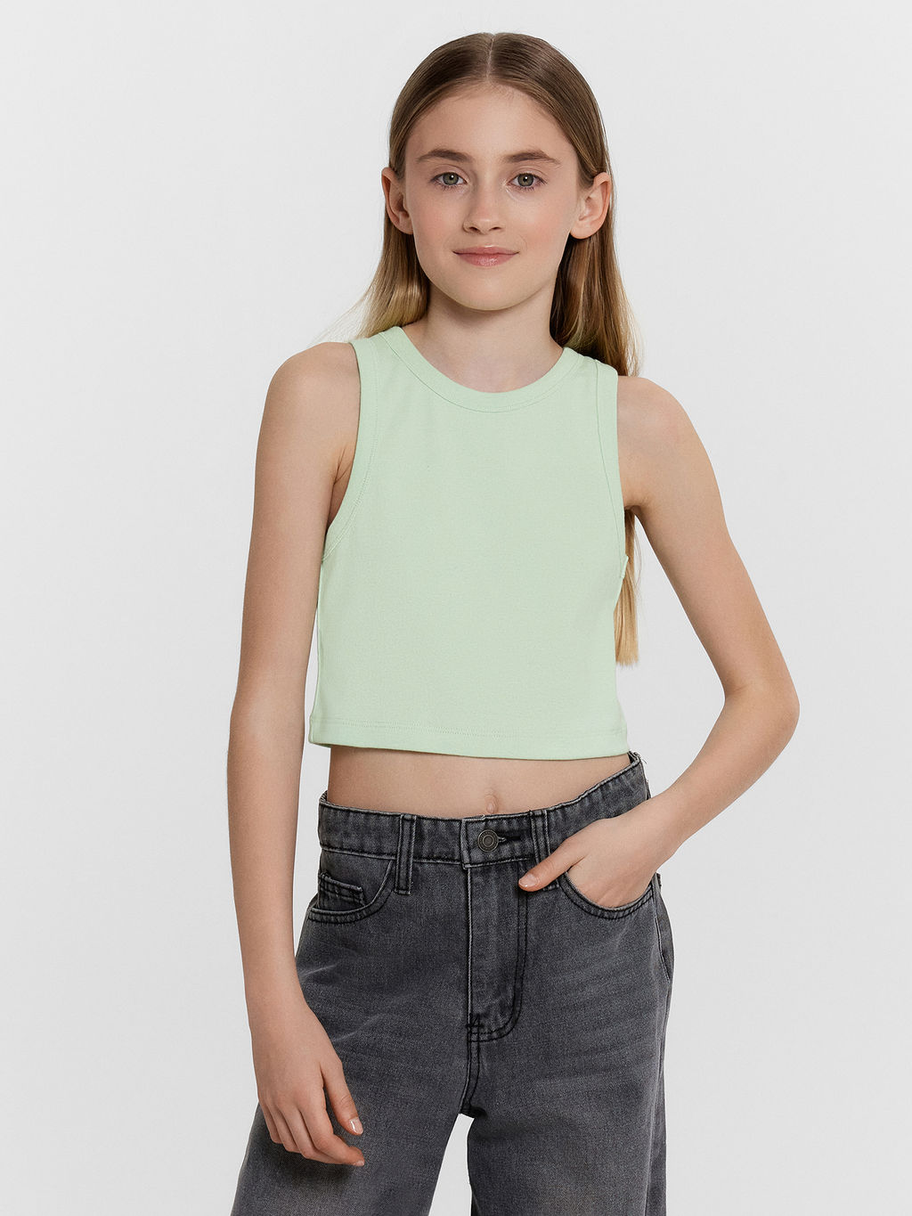 Топ для девочек салатовый - Mark formelle фото 3