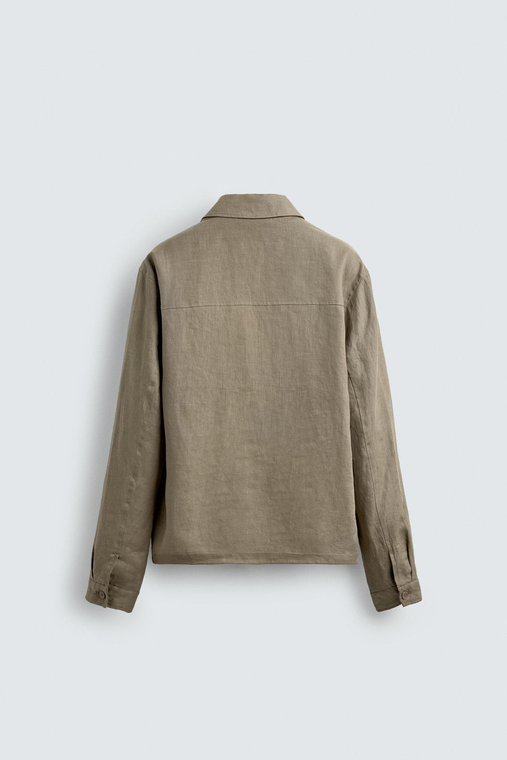 100% LINEN OVERSHIRT - Zara фото 7