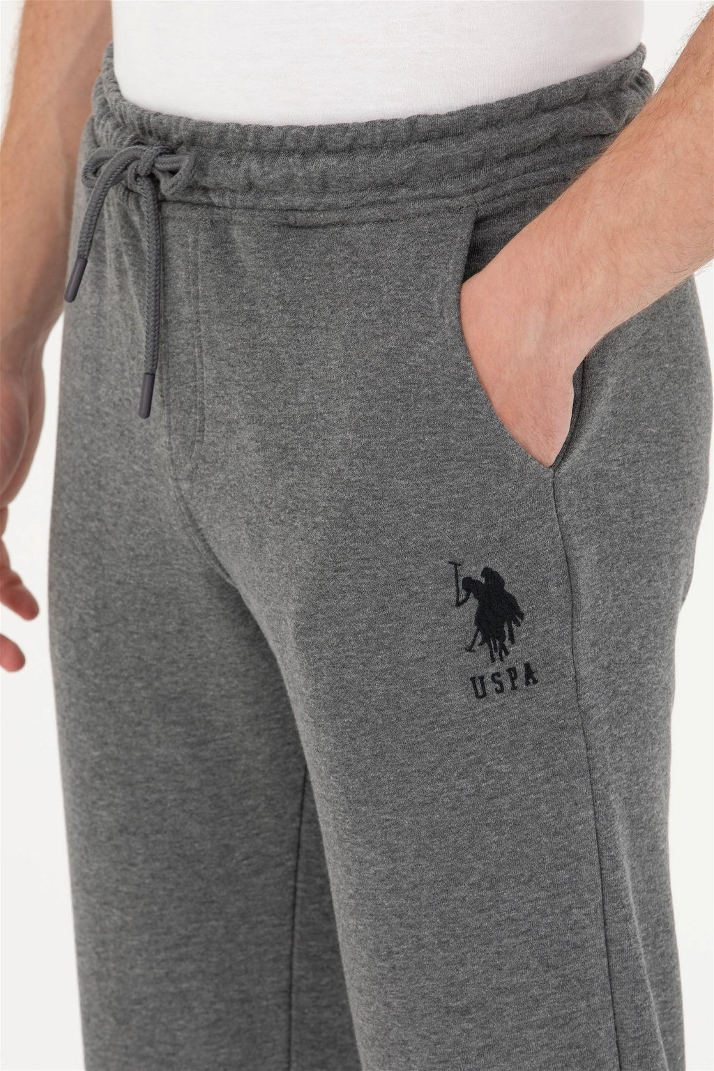Мужские спортивные штаны антрацитового меланжа Неожиданная скидка в корзине - U.s. polo assn фото 6