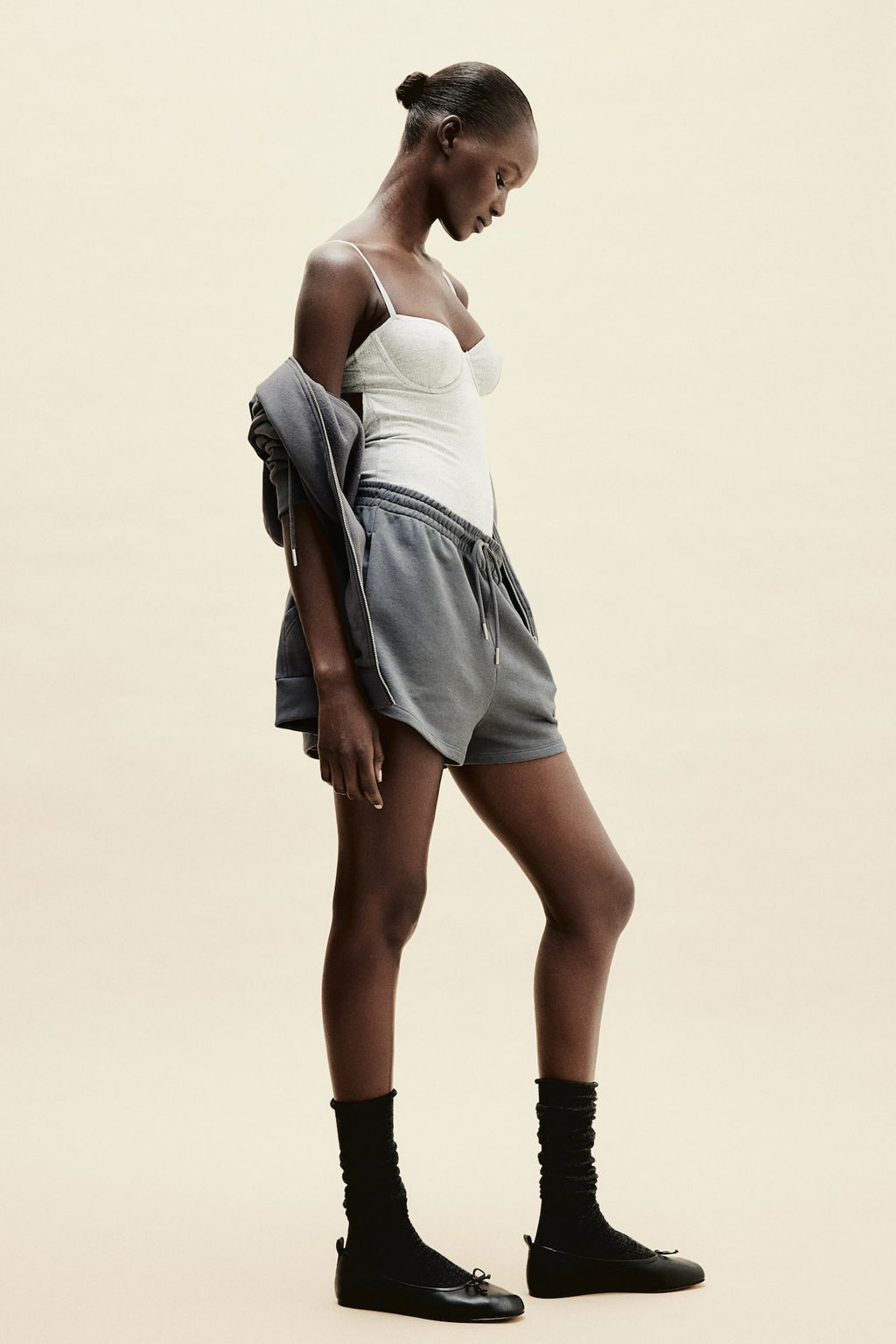 Pantalon corto en sudadera - H&m фото 3