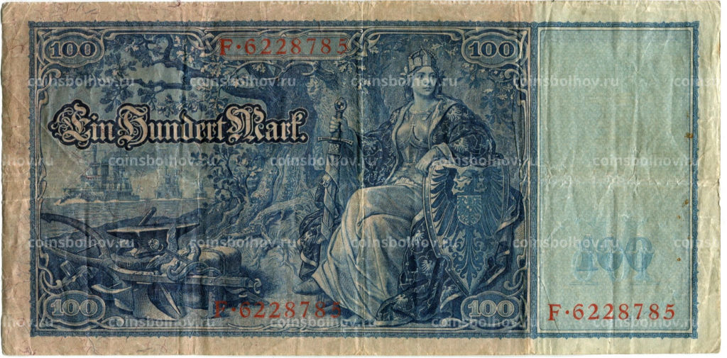 Банкнота 100 марок 1910 года Германия
