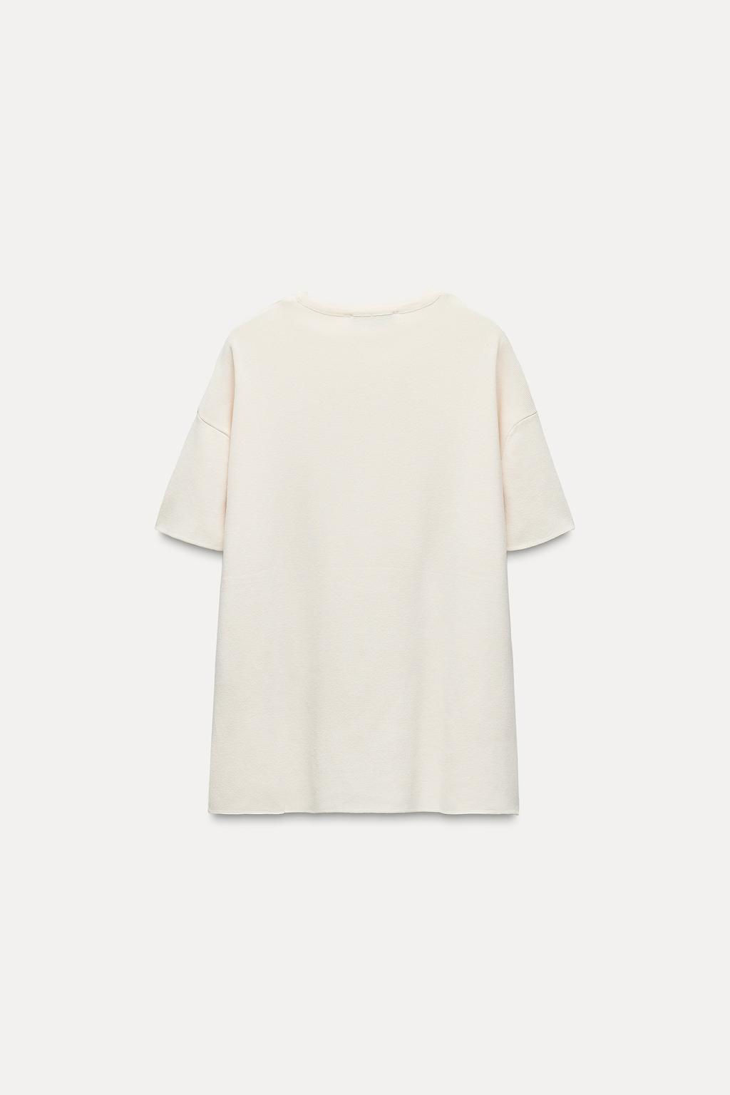OVERSIZED PLAIN KNIT TOP - Zara фото 6