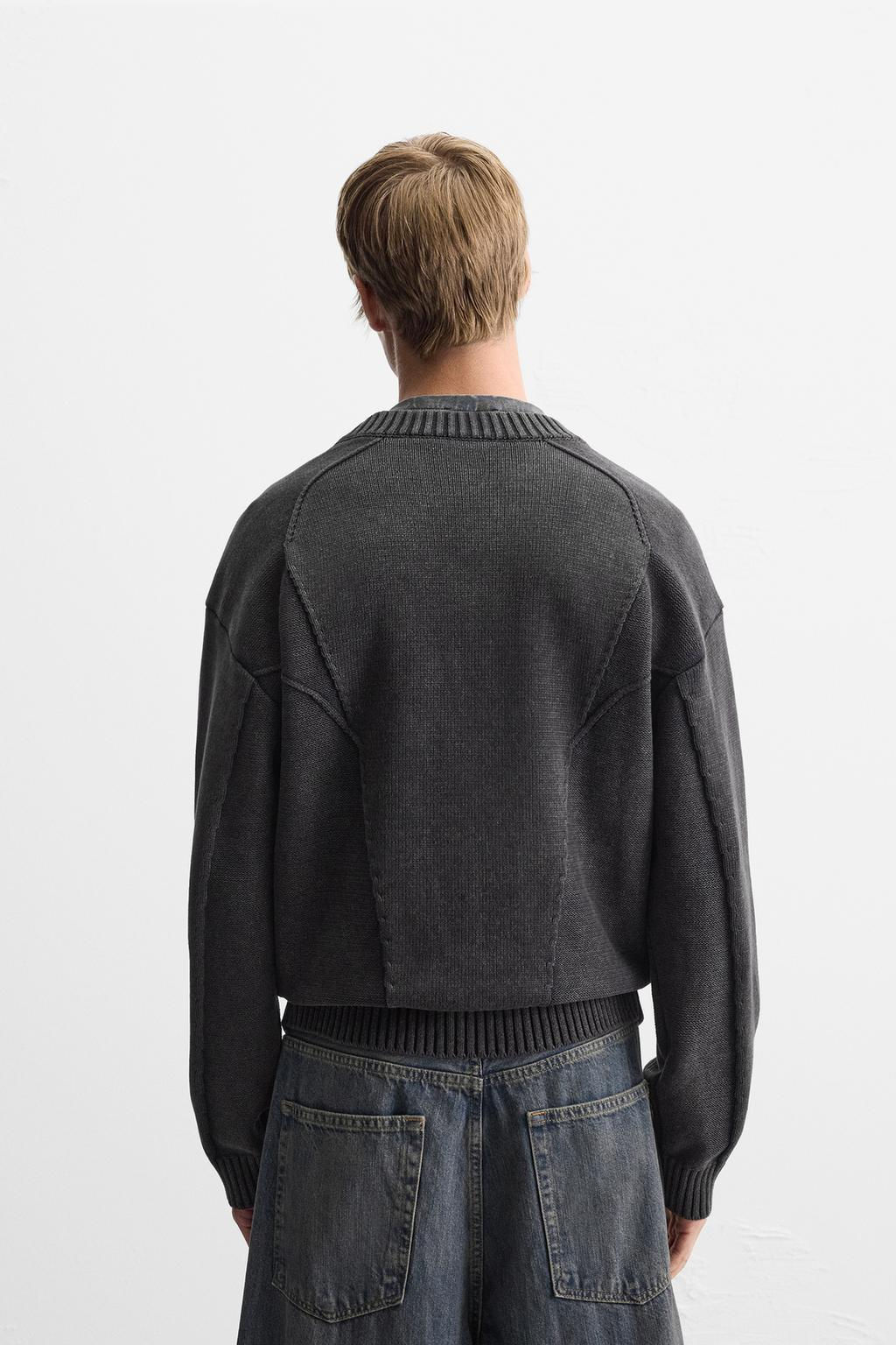 ZIP-UP KNIT JACKET - Zara фото 3