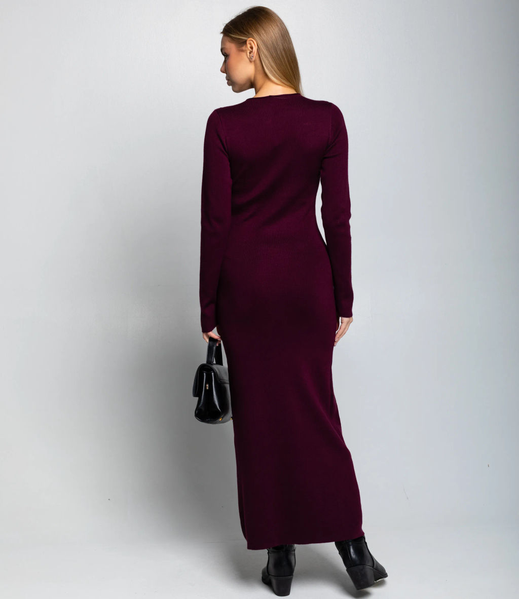 Платье #КТ25114, сливовый