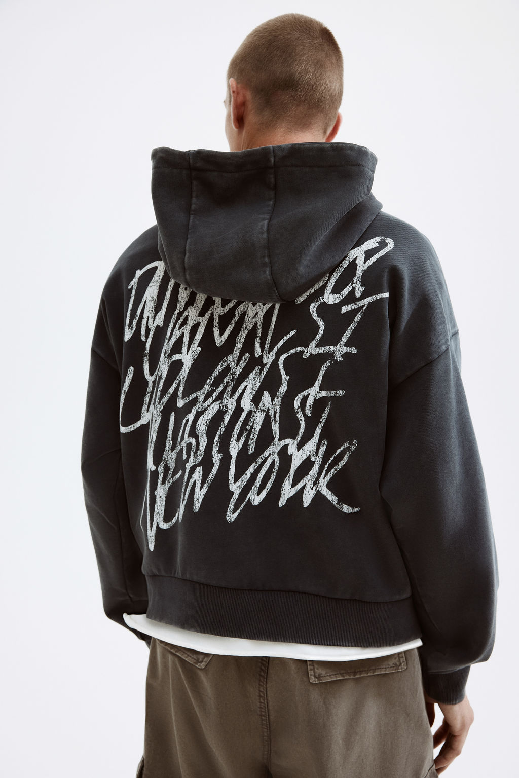 Sudadera con capucha y estampado Oversized Fit - H&m фото 8