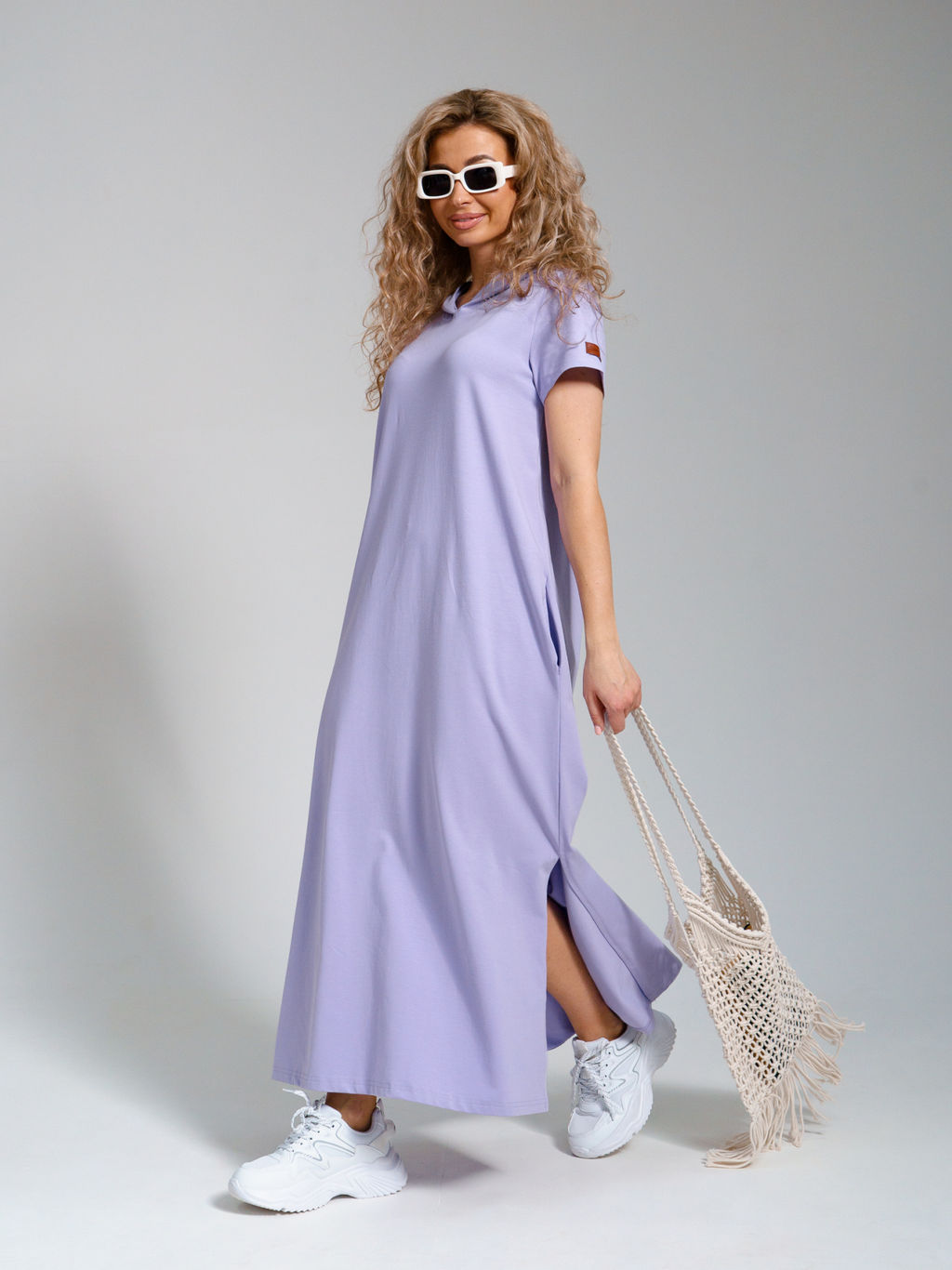 970 Платье-мантия "Лиловый"