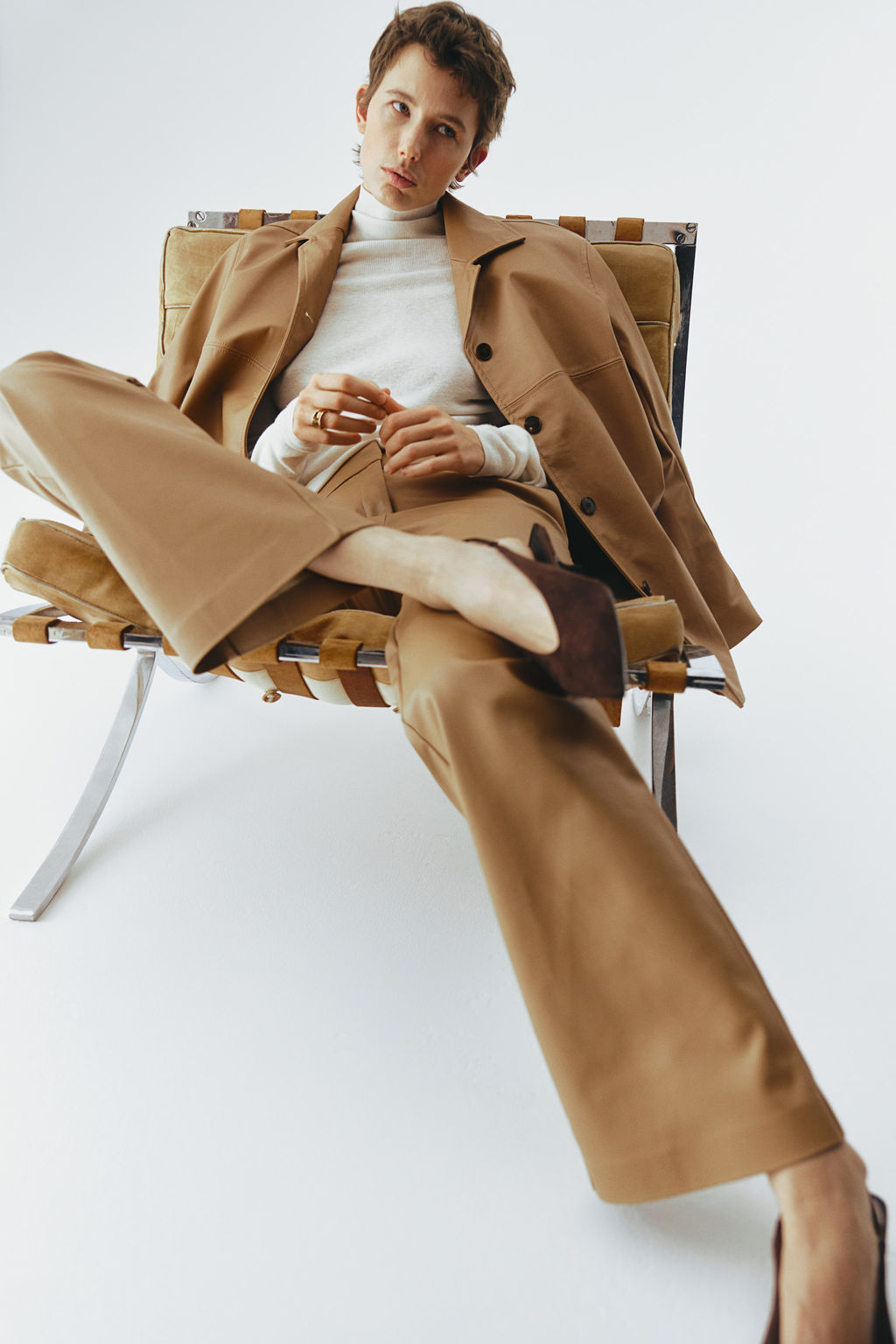 Pantal?n bootcut revestido - H&m фото 2
