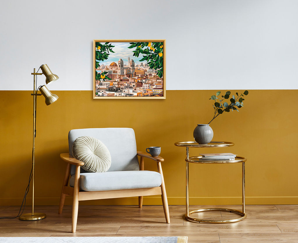 ФРЕЯ PNB/PL-204 Набор для раскрашивания по номерам 50 х 40 см В тени апельсинового дерева  фото 4