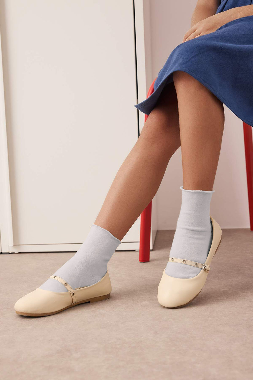 Krem Aksesuar Bant Detayl? Buyuk/Kucuk K?z Cocuk kids Mary jane Babet TAKAW26BE00001 - Trendyolmilla фото 3