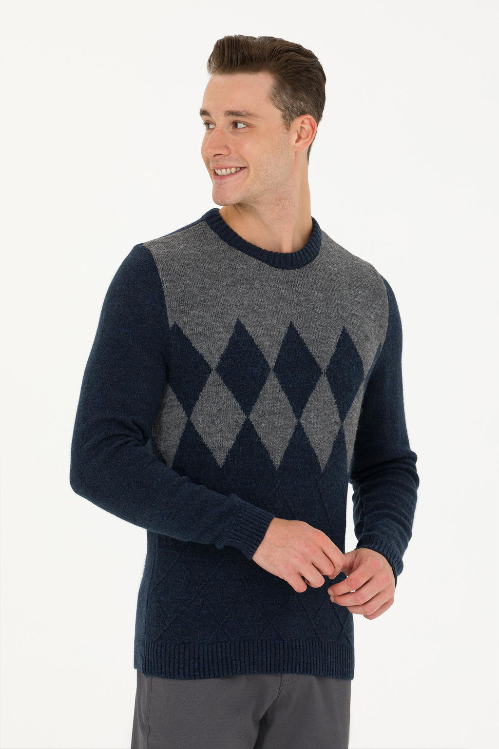 U. S. Polo Assn Мужской темно-синий свитер - U.s. polo assn фото 17