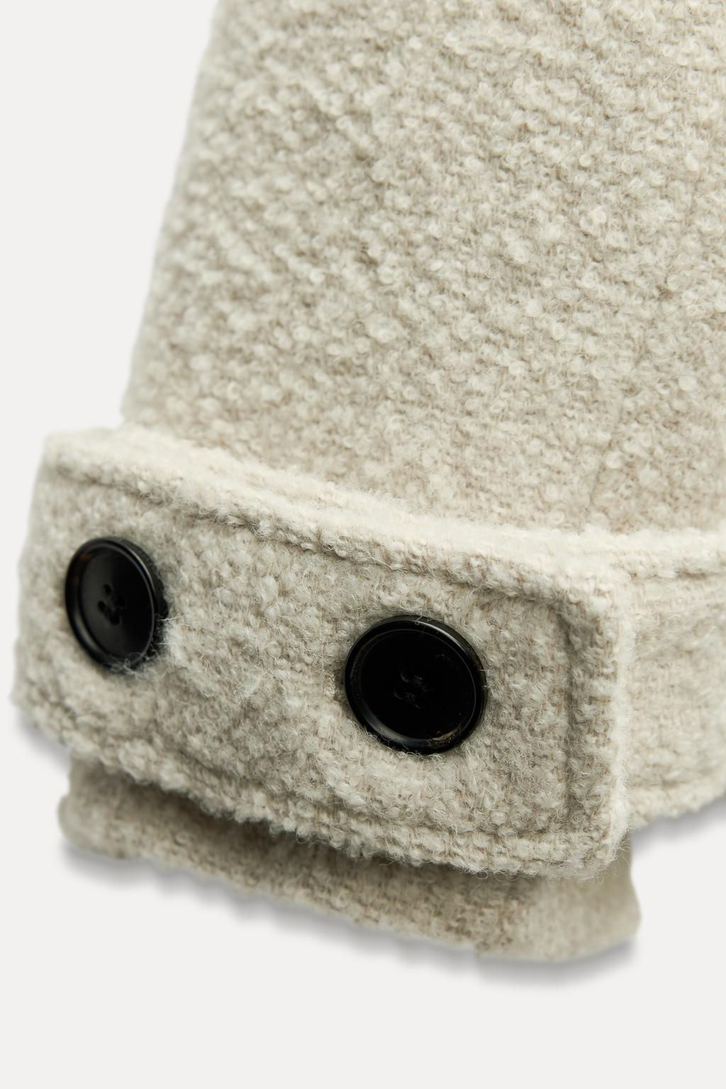 ZW COLLECTION BOUCLE WOOL COAT - Zara фото 10
