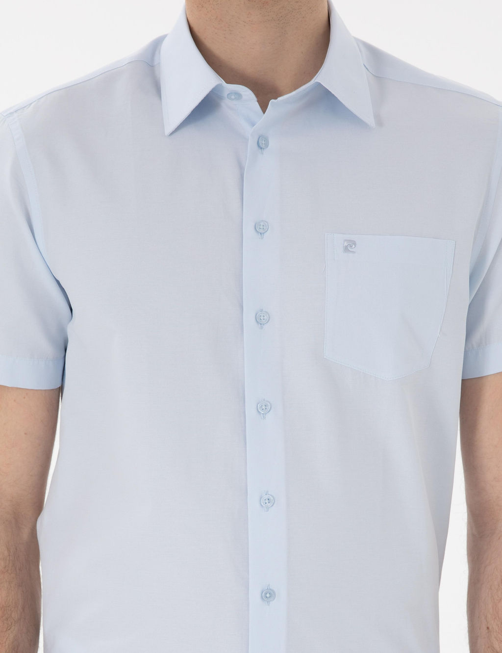 Рубашка Pierre Cardin Acik Mavi Basic Regular Fit светло-голубая