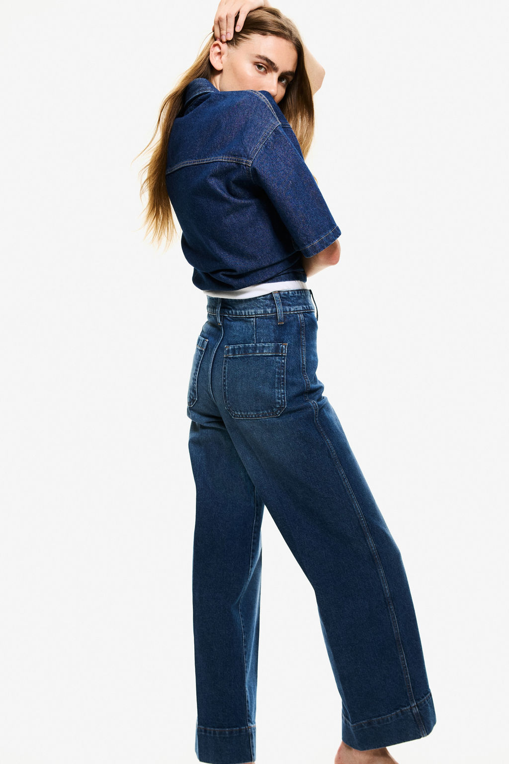 Wide High Jeans - H&m фото 15