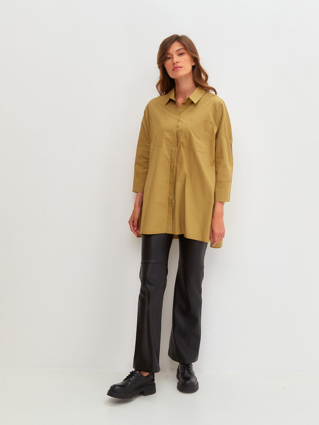 Блузка женская дл. рук. KATHARINA KROSS KK-B-012S-хаки  фото 8