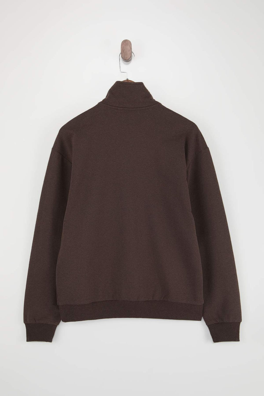 TRENDYOL MAN Lacivert Oversize/Genis Kesim Dik Yaka Fermuarl? Etiketli Ici Polarl? Sweatshirt TMNAW25SW00168 - Trendyolmilla фото 33