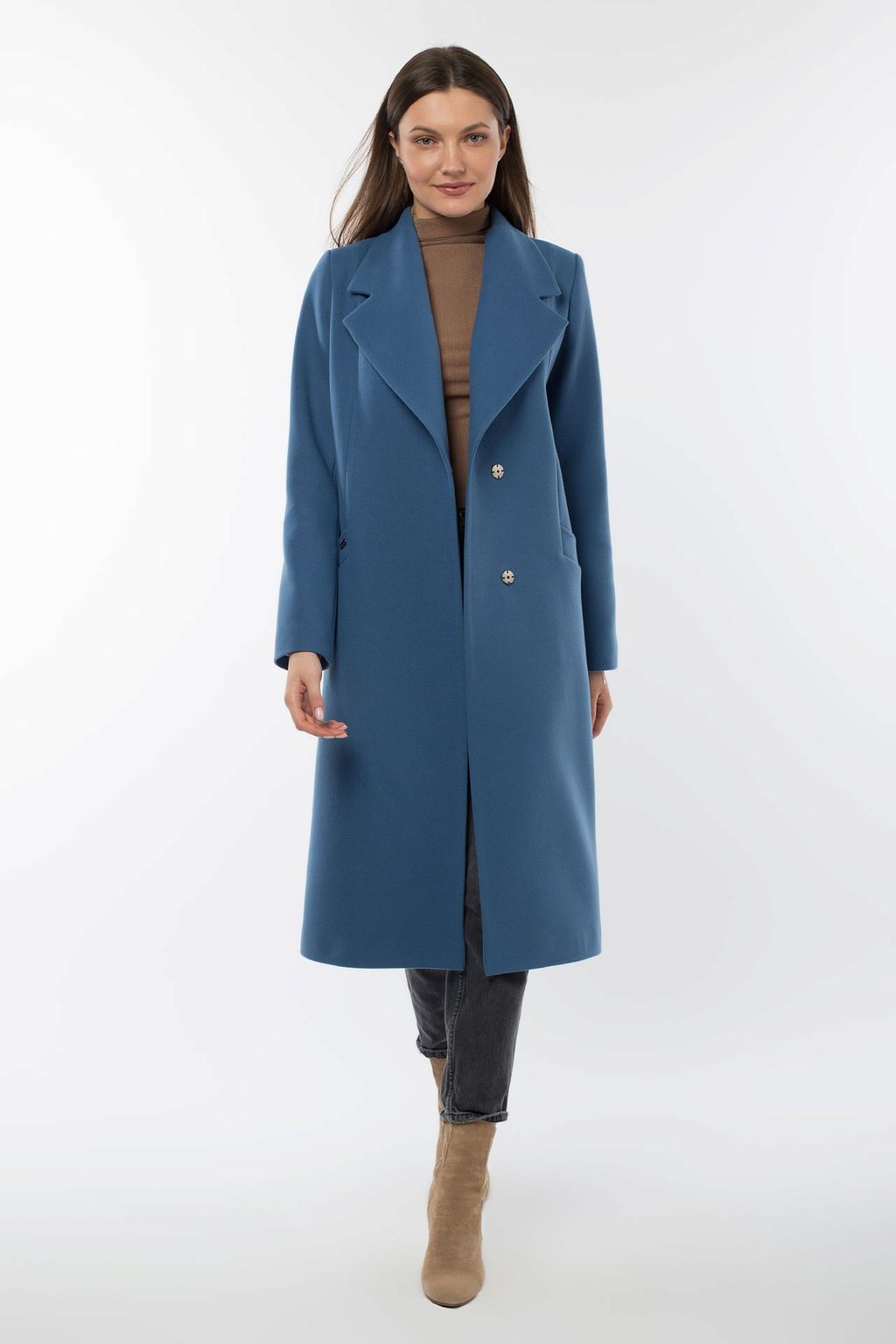 Пальто женское демисезонное (пояс) - El podio фото 7