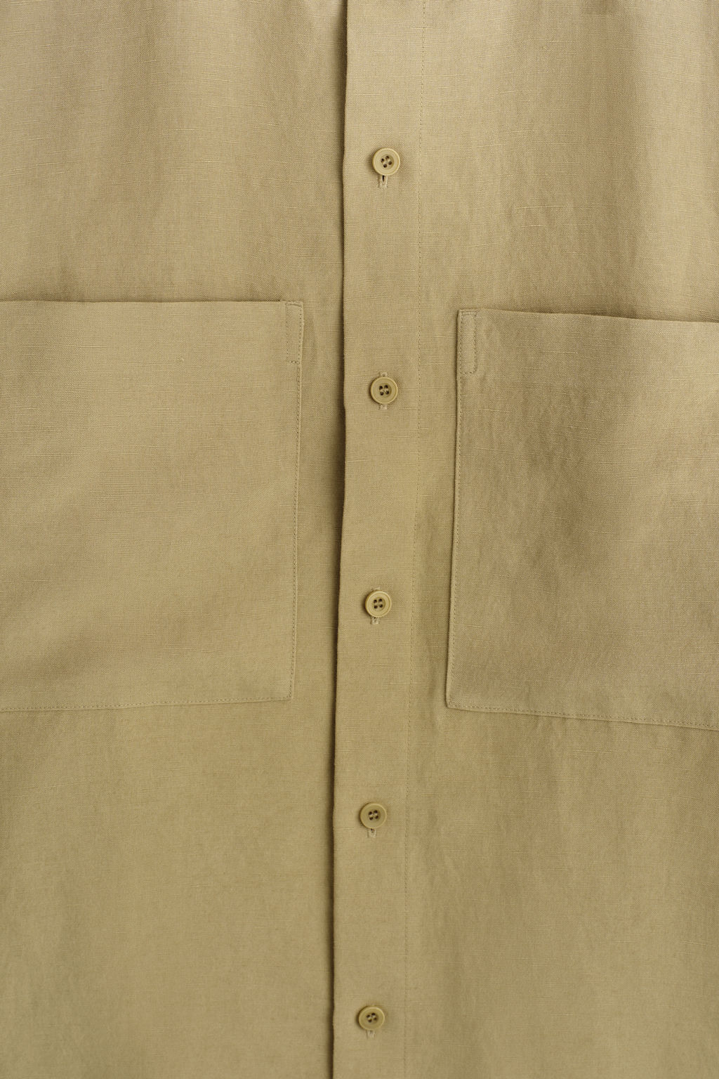CAMISA OVERSIZE DE LINO CON CUELLO MAO - H&m фото 4