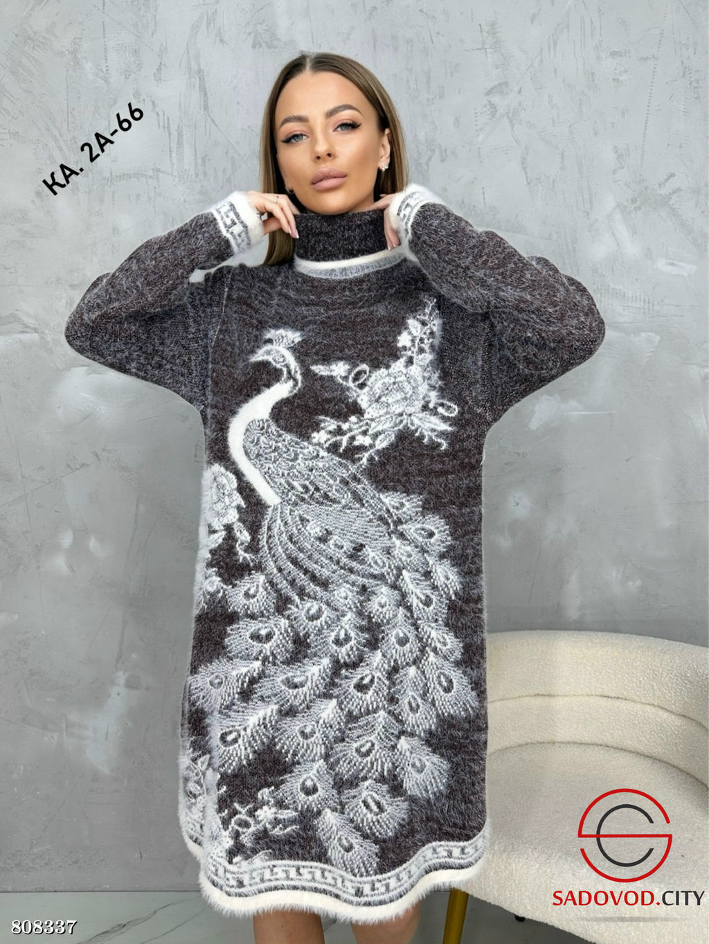 Туника женская, альпака - Bruno фото 3