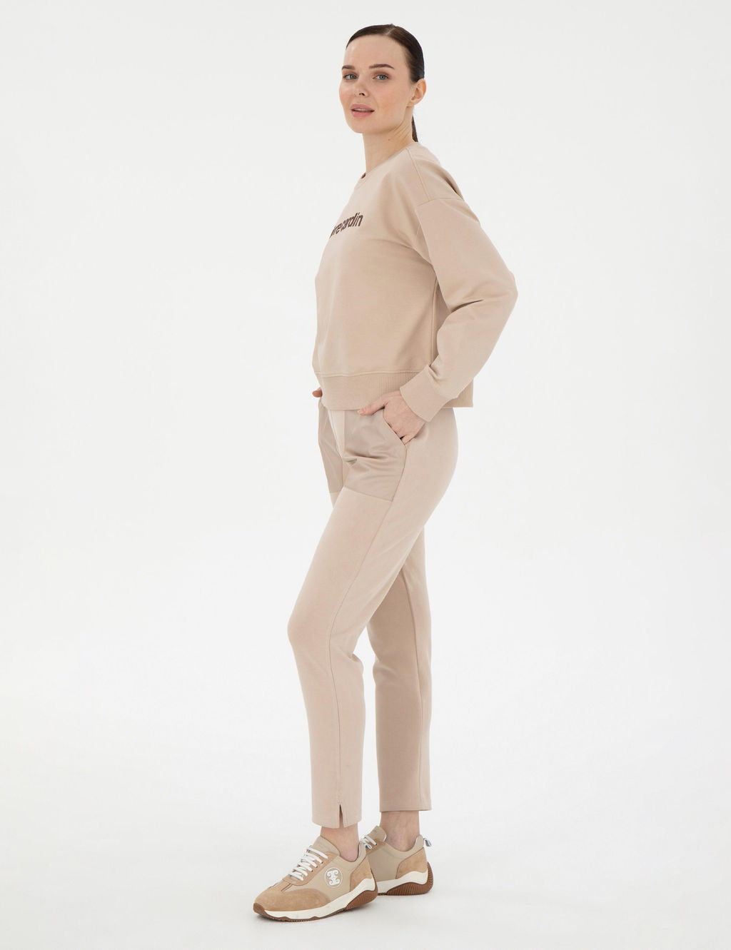 Bej Oversize Sweatshirt - Pierre cardin фото 4