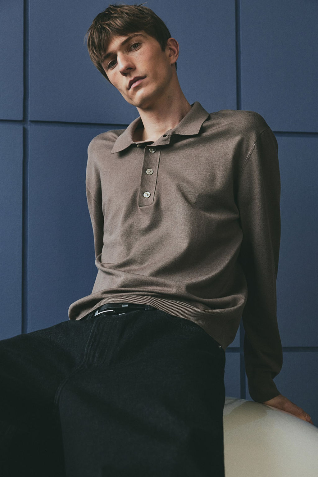 Polo en punto fino Regular Fit - H&m фото 6