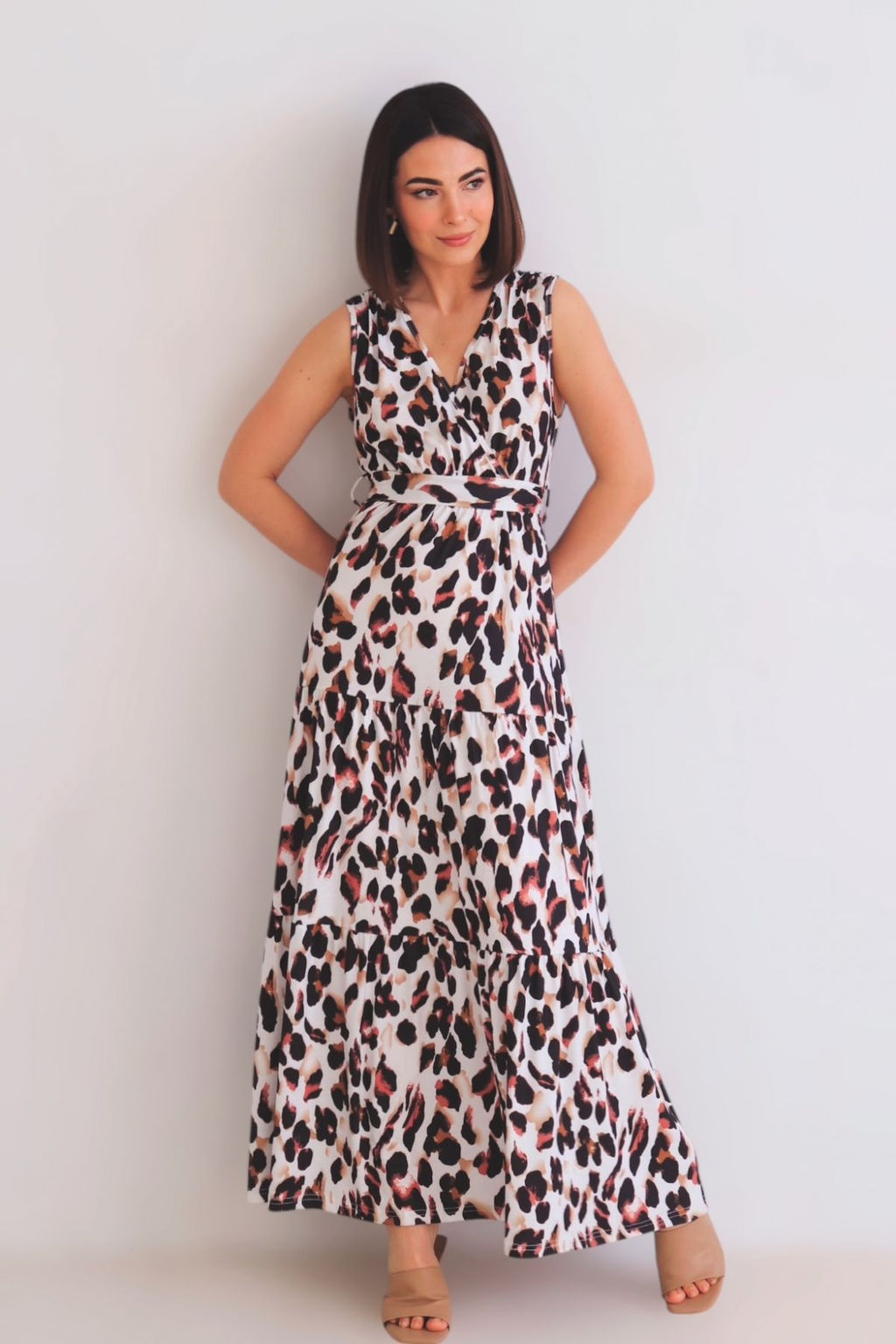 Martichelli Платье с анималистичным принтом фото 4