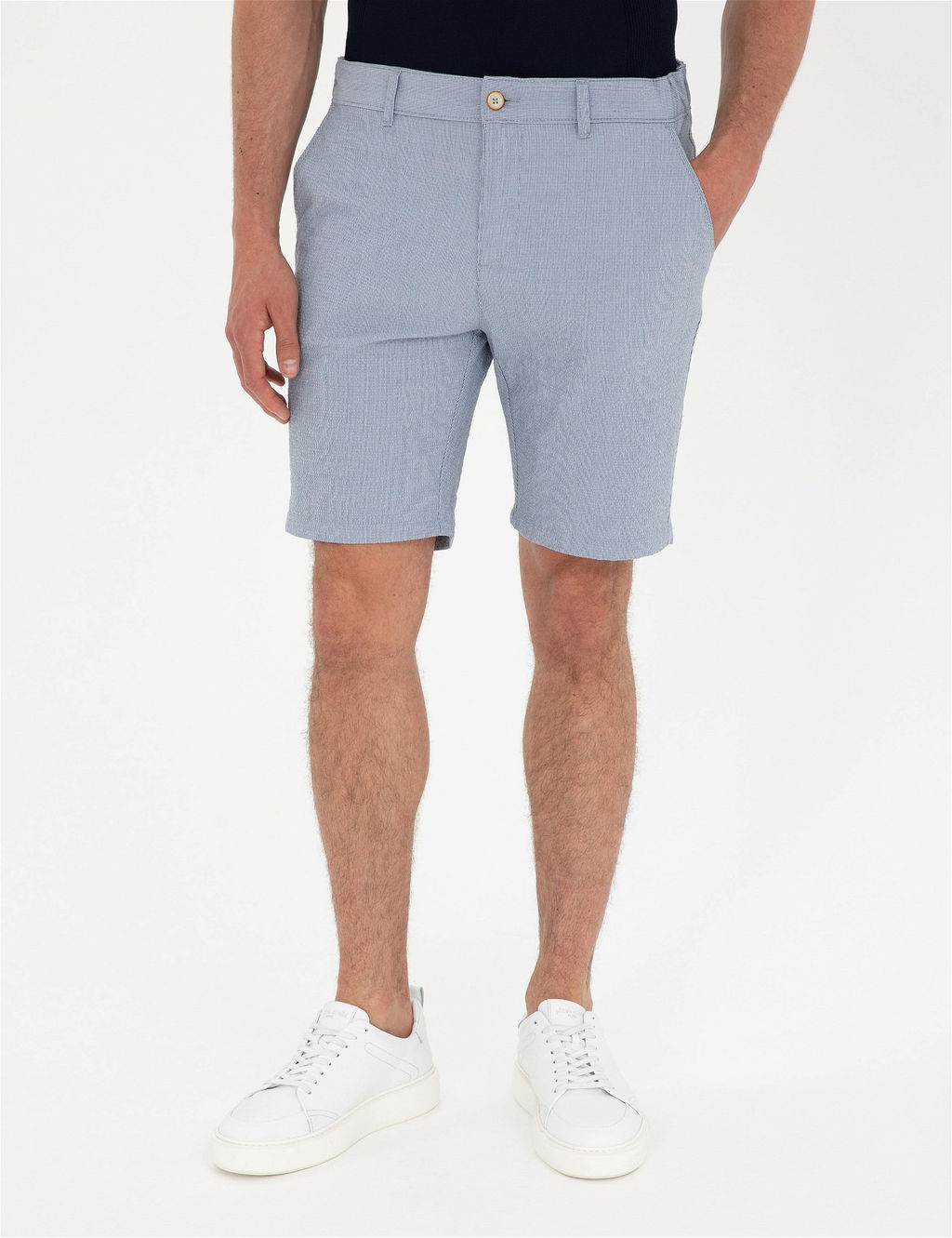 A__k Mavi Slim Fit Dokuma _ort - Pierre cardin фото 2