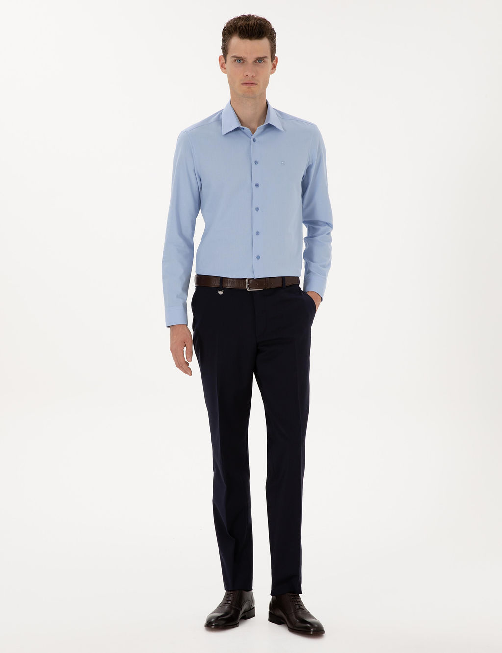 Lacivert Slim Fit Kuma_ Pantolon