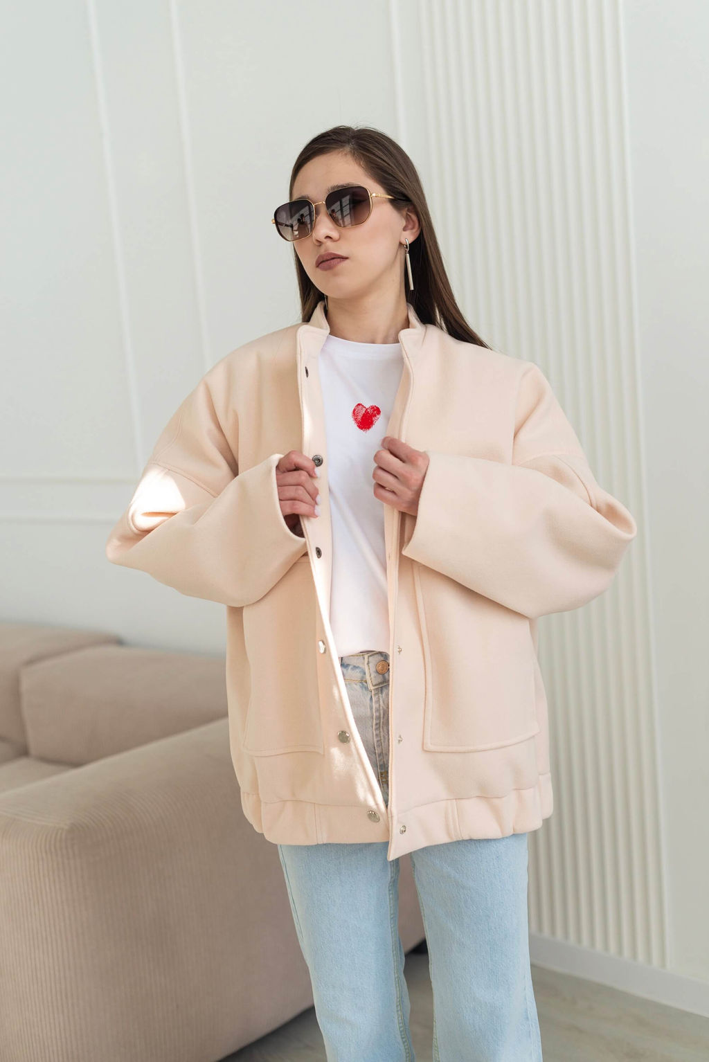 Бомбер Тайла (персиковый) - Nadi bordo фото 9