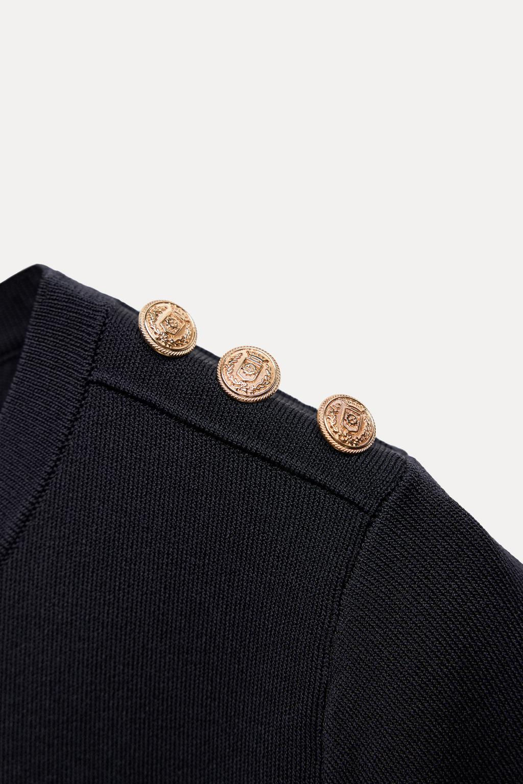 BOX PLEAT KNIT MINI DRESS - Zara фото 7