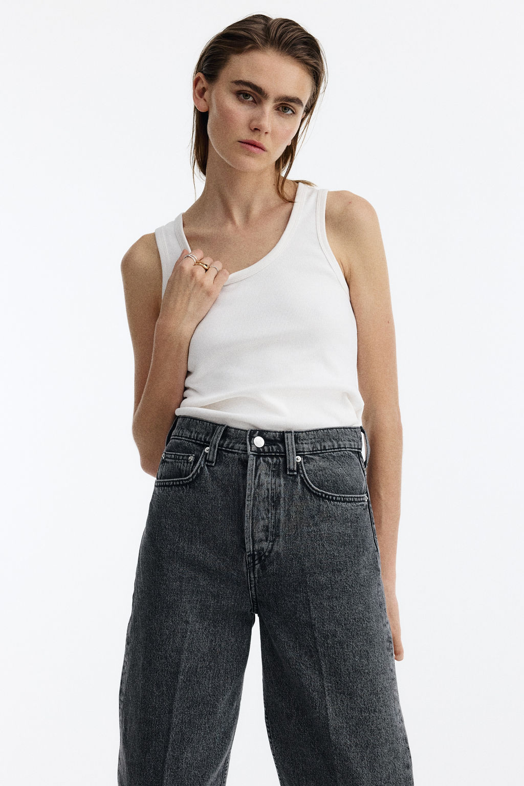 Barrel High Ankle Jeans - H&m фото 12
