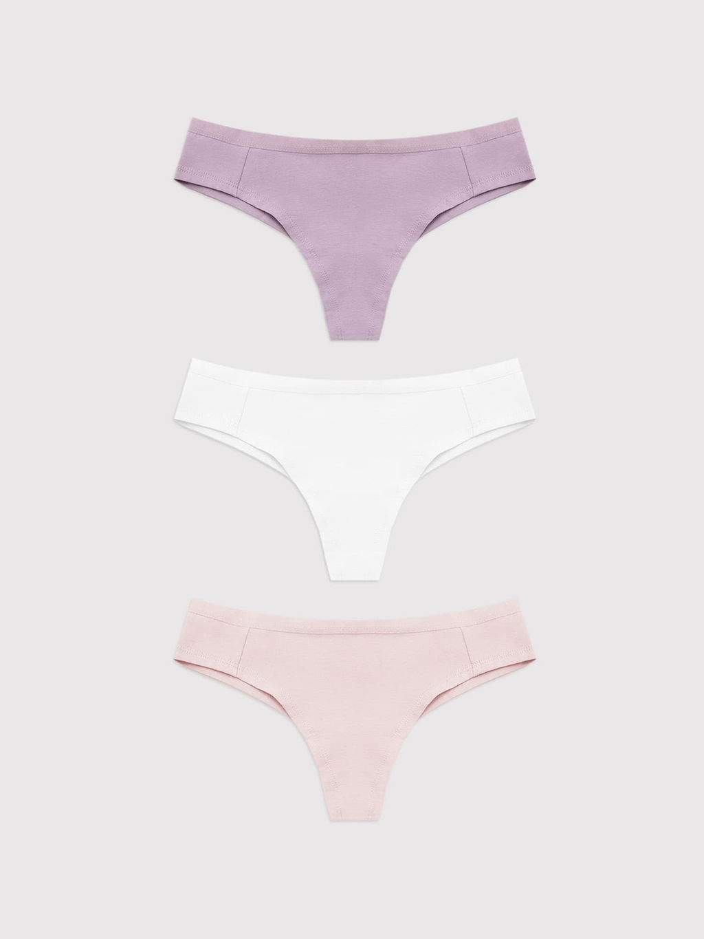 Мультипак трусиков бразилиана (3 шт.) в розово-сиреневых оттенках розовый лепесток 412247-3 - Mark formelle фото 4
