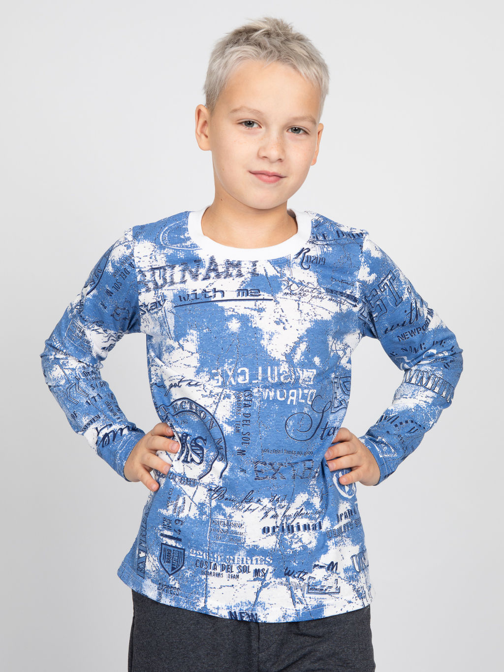 Лонгслив "Марк" индиго