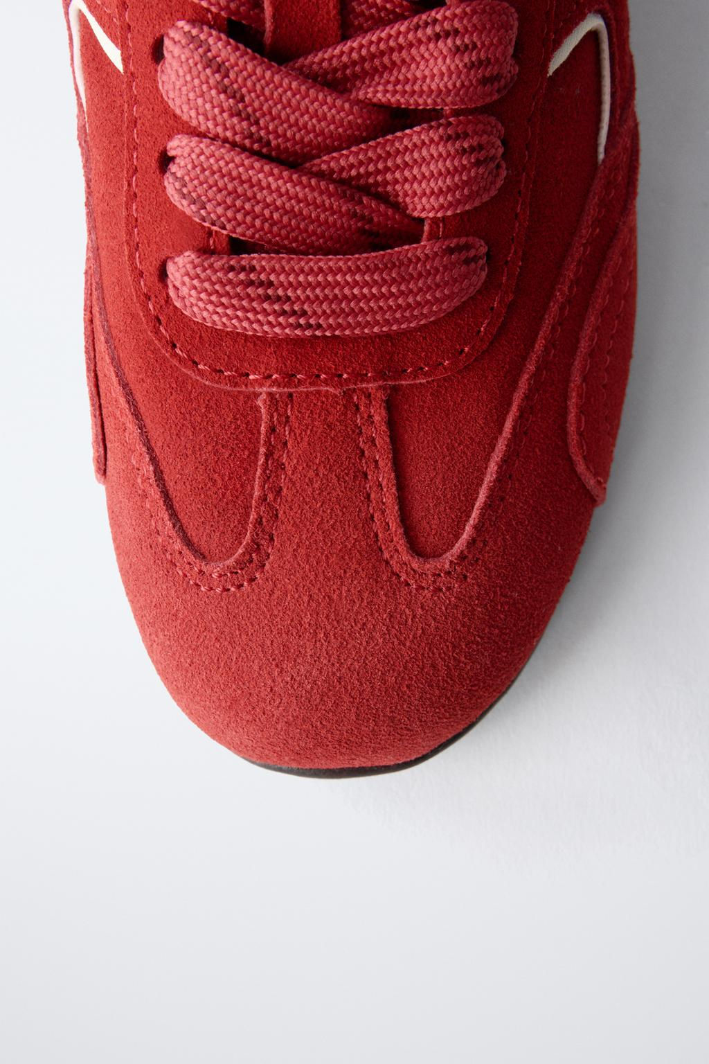 LEATHER SNEAKERS - Zara фото 13