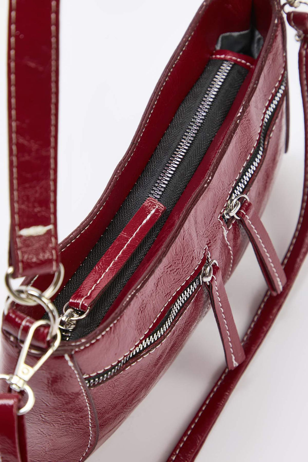 Bordo K?r?s?k Cilt Kad?n Mini Omuz Cantas? TAKAW26OC00080