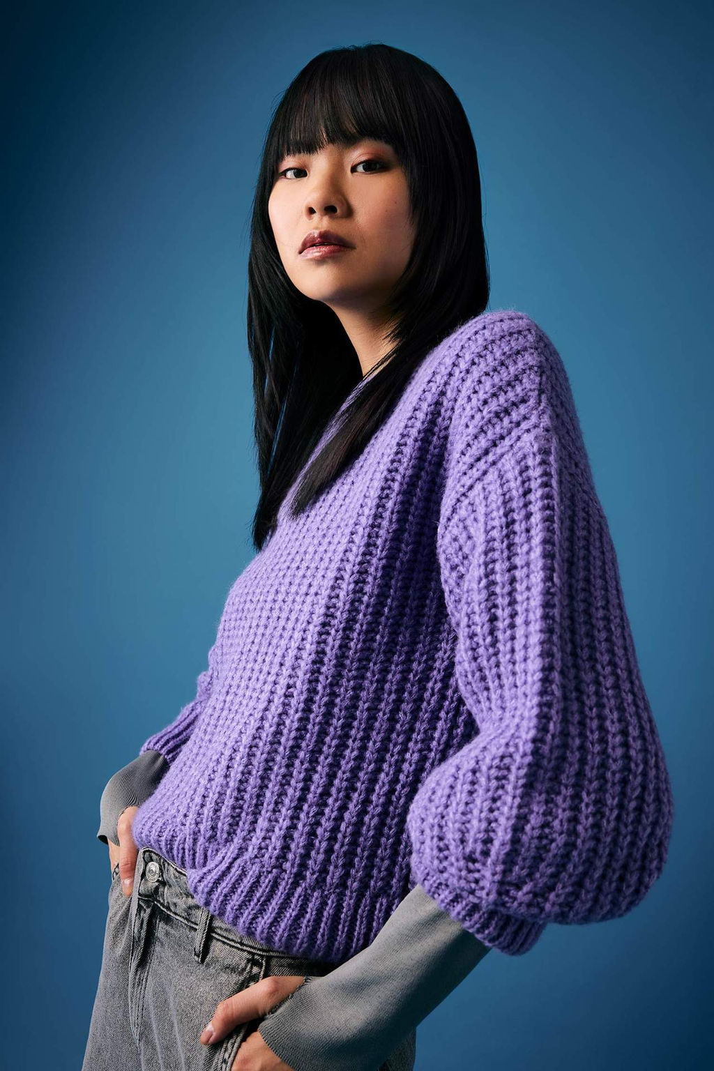 Coool Oversize Genis Kal?p Bisiklet Yaka Triko Kazak - Defacto фото 8