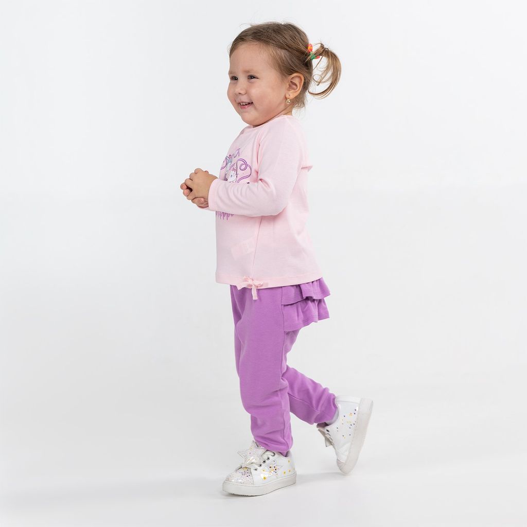 CRB wear/CWNG 70068-44-281 Брюки для девочки, сиреневый/Ex.Cherubino  фото 3