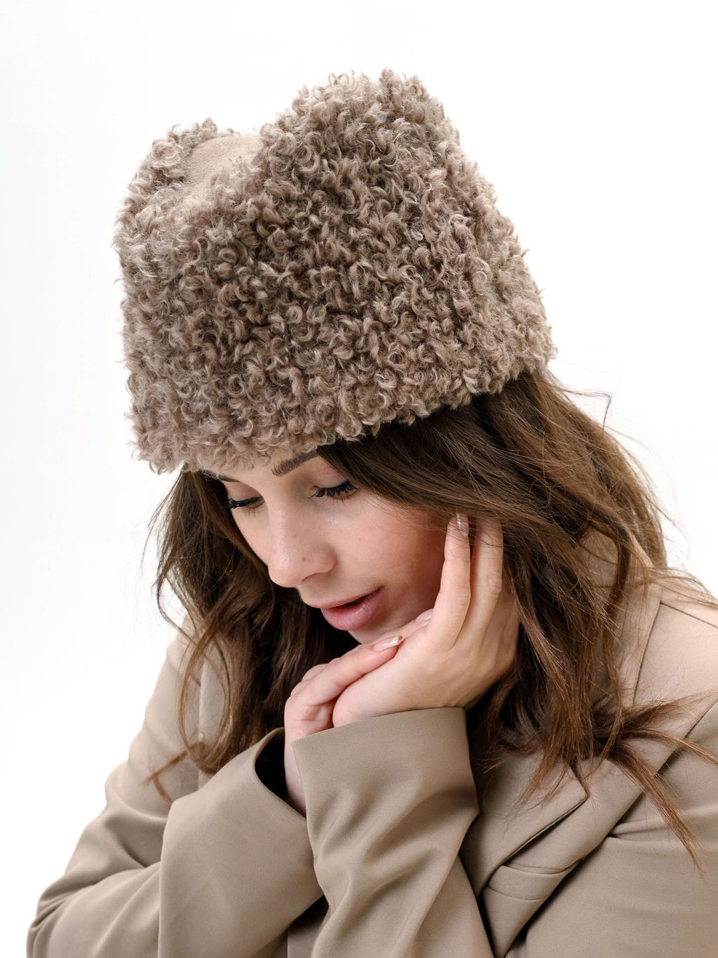 П26-21 Пилотка барашек бежевый