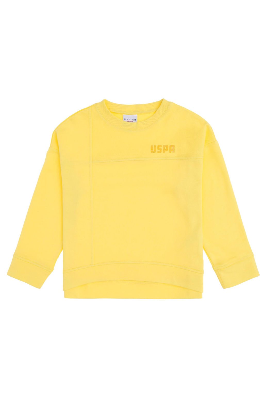 K_z _ocuk Sar_ Bisiklet Yaka Sweatshirt