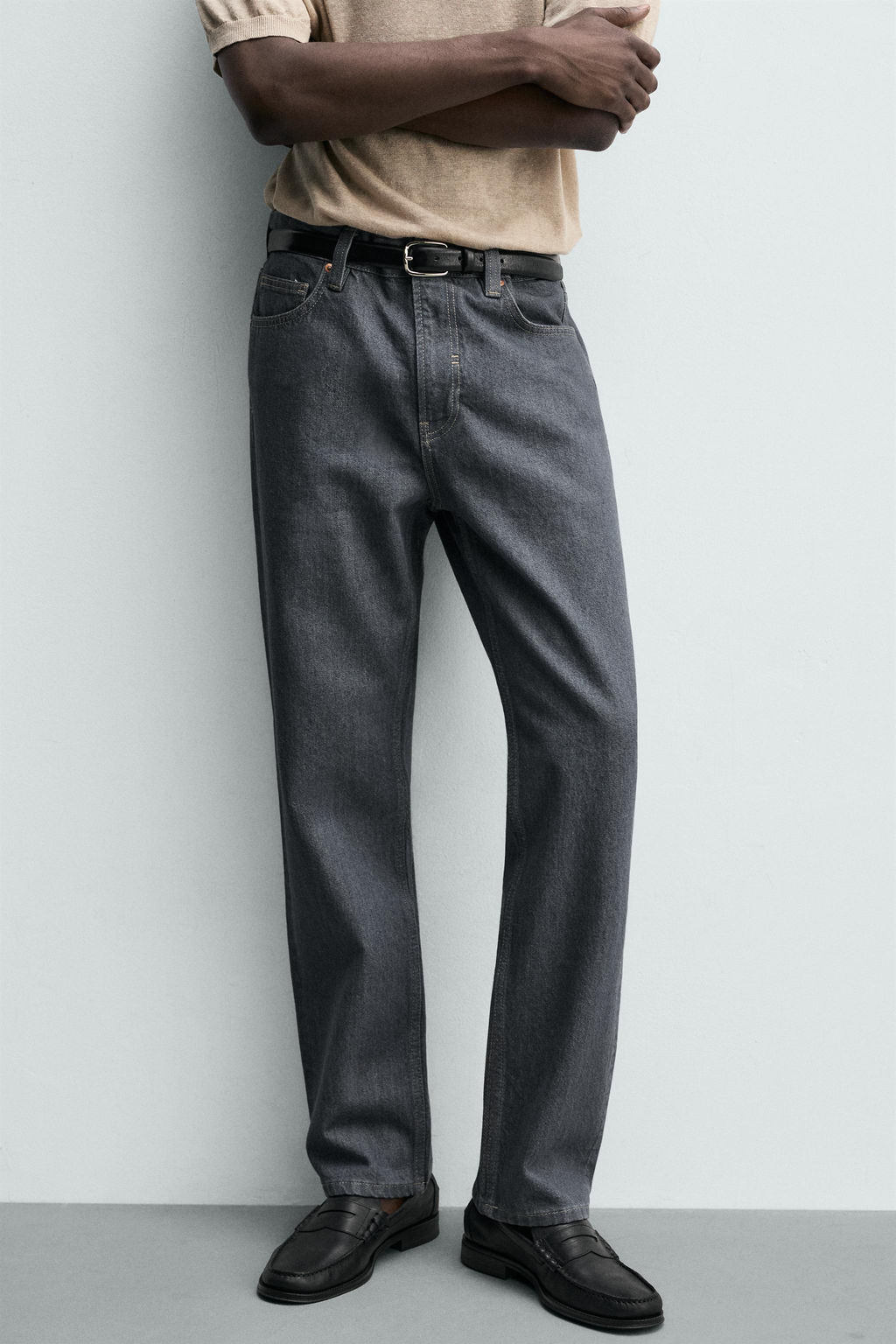 JEANS STRAIGHT FIT / Gris - Zara фото 5