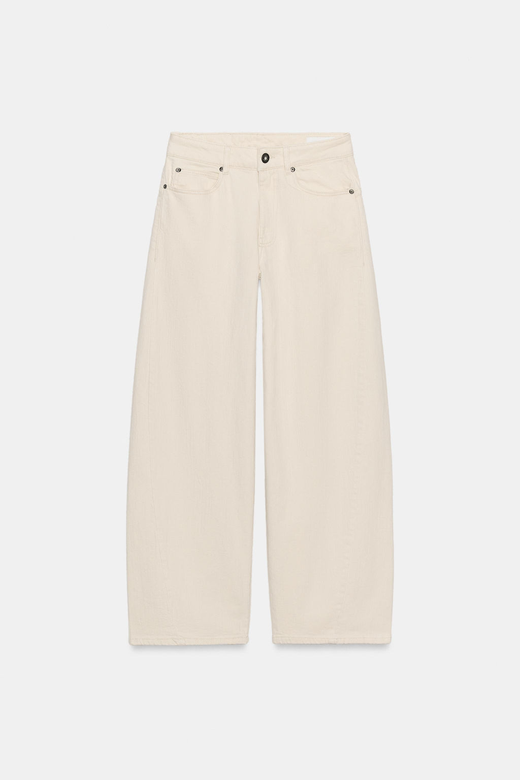 JEANS ZW COLLECTION LOOSE BARREL TIRO MEDIO / Crudo - Zara фото 10