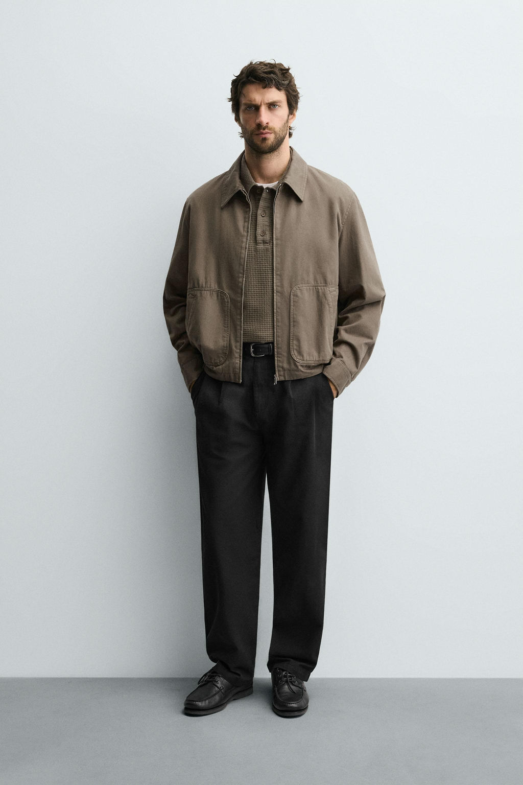 RELAXED FIT COTTON - LINEN TROUSERS