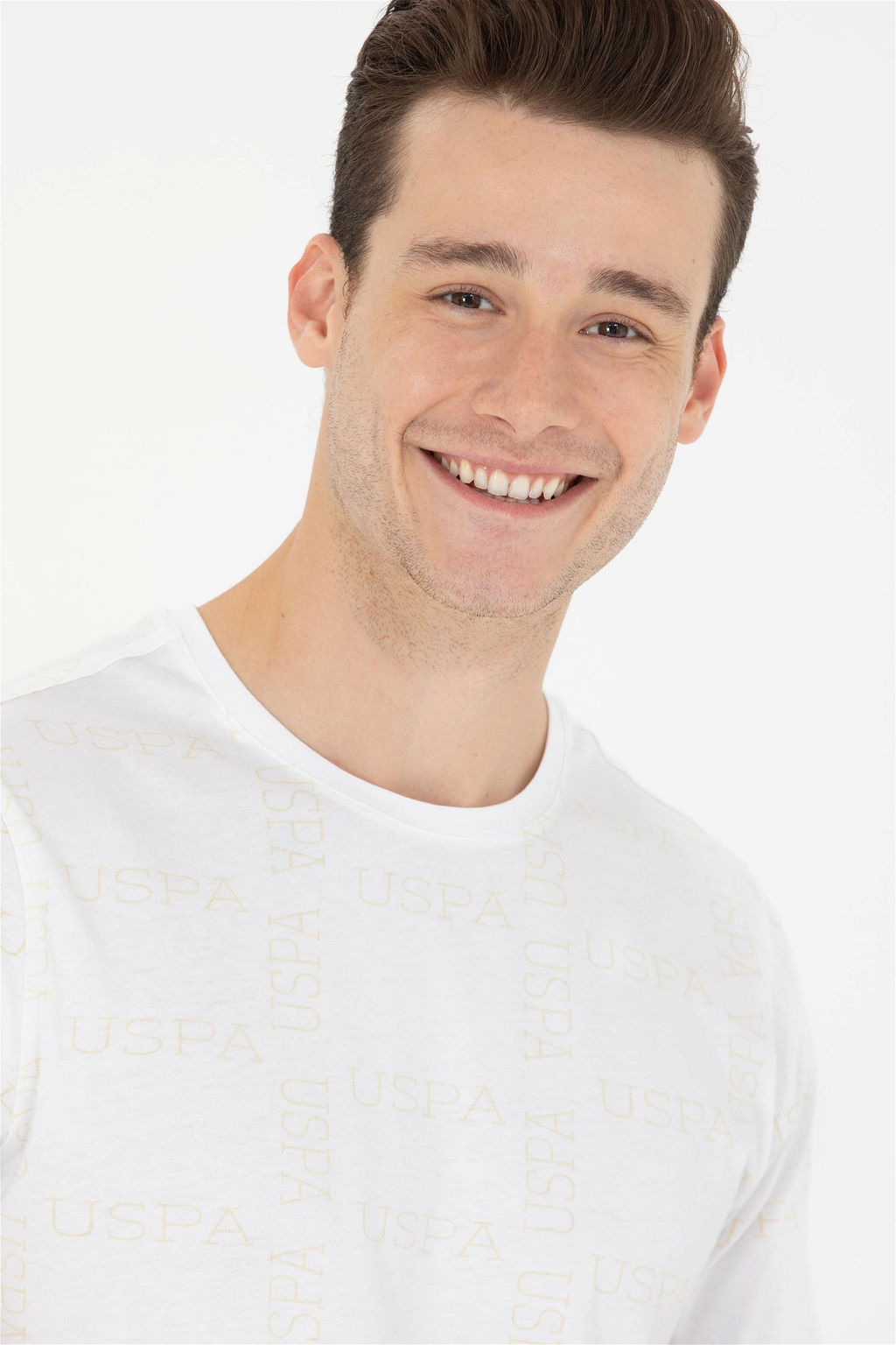 U. S. Polo Assn Мужская белая футболка с круглым вырезом - U.s. polo assn фото 9