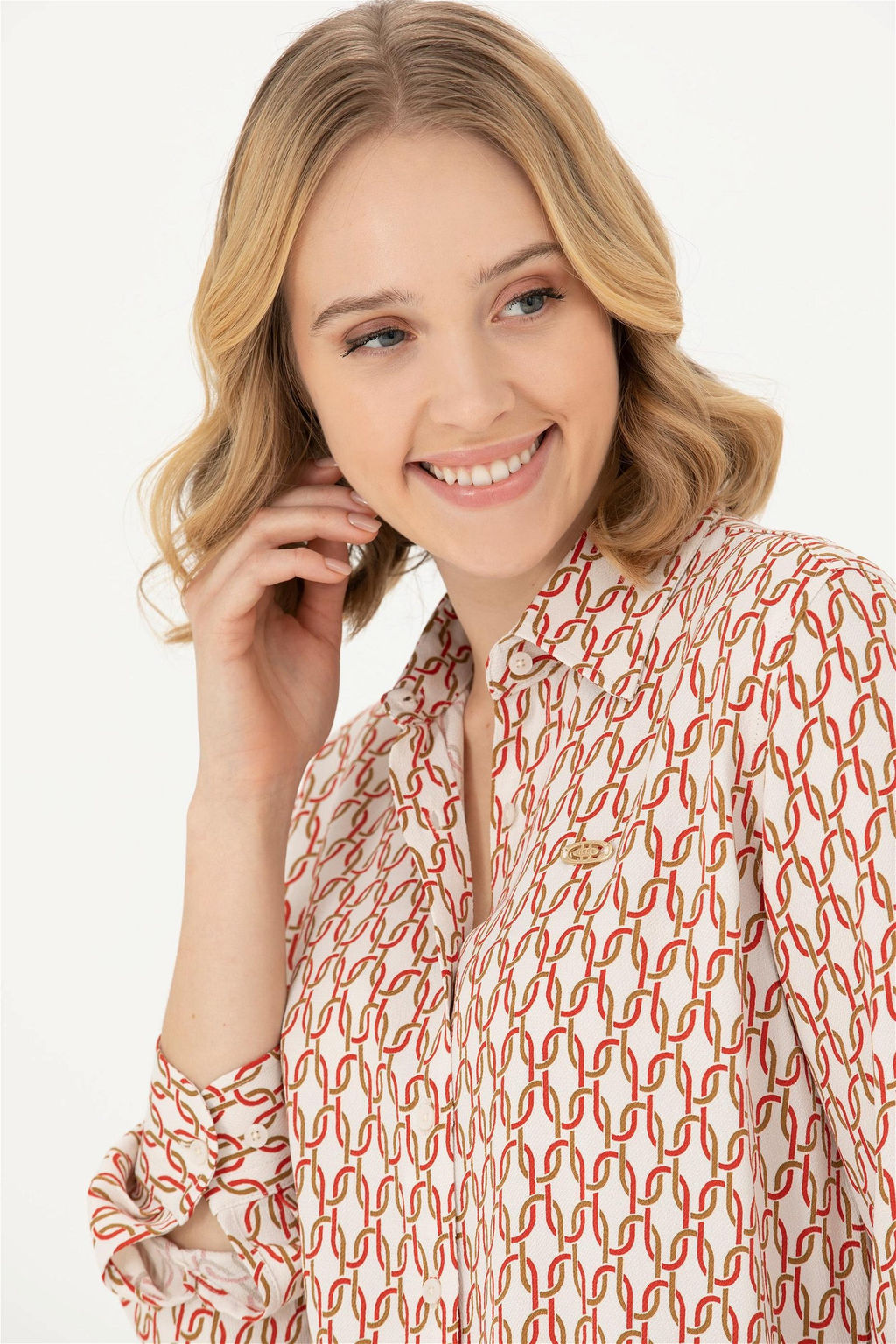 Женская рубашка с длинным рукавом Stone Неожиданная скидка в корзине - U.s. polo assn фото 2