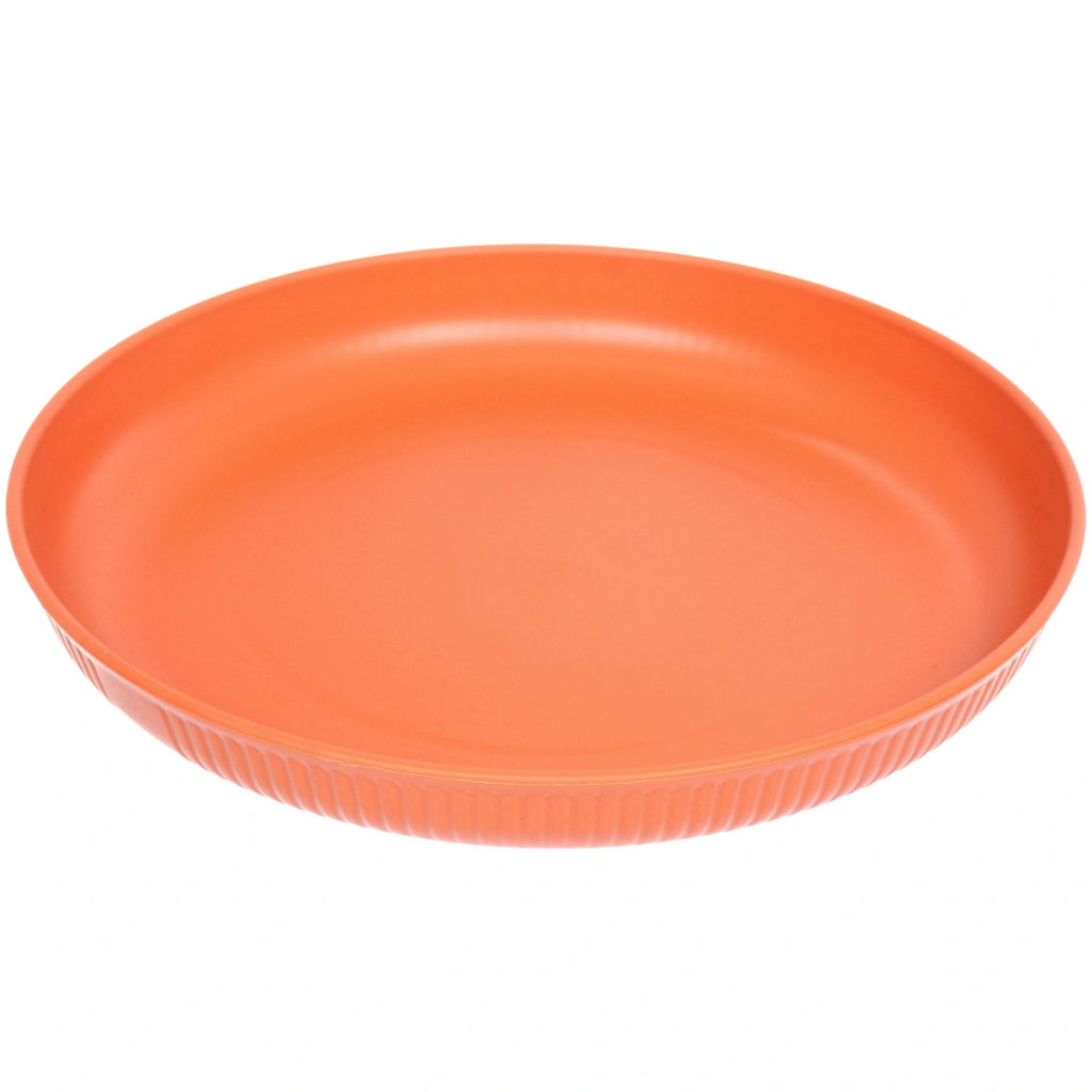 Тарелка пластиковая "Луксор" 23*3см в наборе 4шт, цвета микс