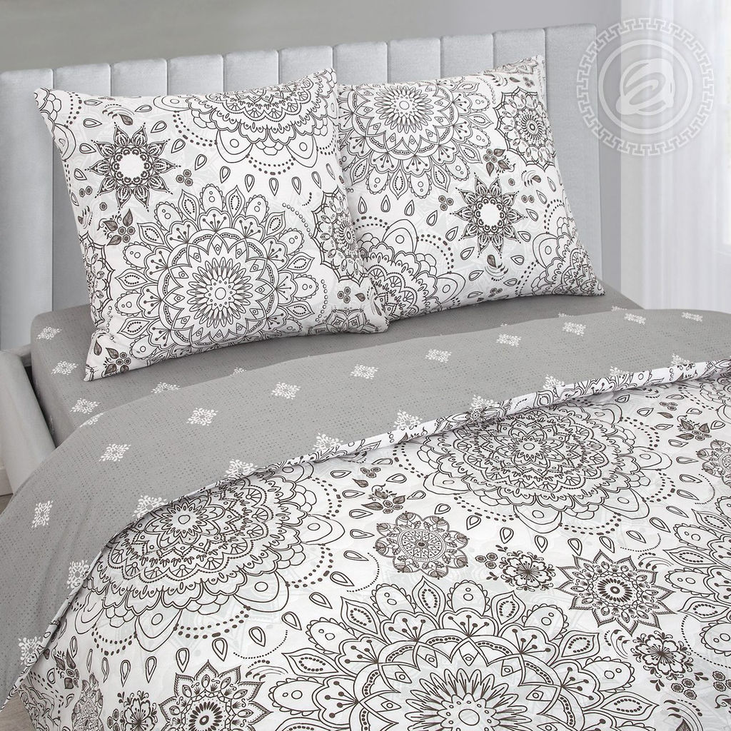 Постельное белье Сорренто (поплин зима-лето) Евро/Пододеяльник стеганый (молния): 1 шт. - 215*200; Простыня: 1 шт. - 215*240; Наволочка (клапан): 2 шт. - 70*70; Зима - лето - Артпостель фото 2