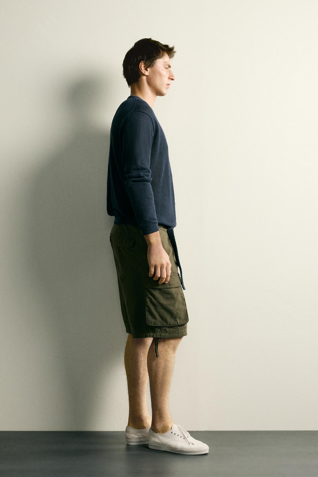BERMUDA CARGO REGULAR FIT TRABILLAS / Khaki - Zara фото 4