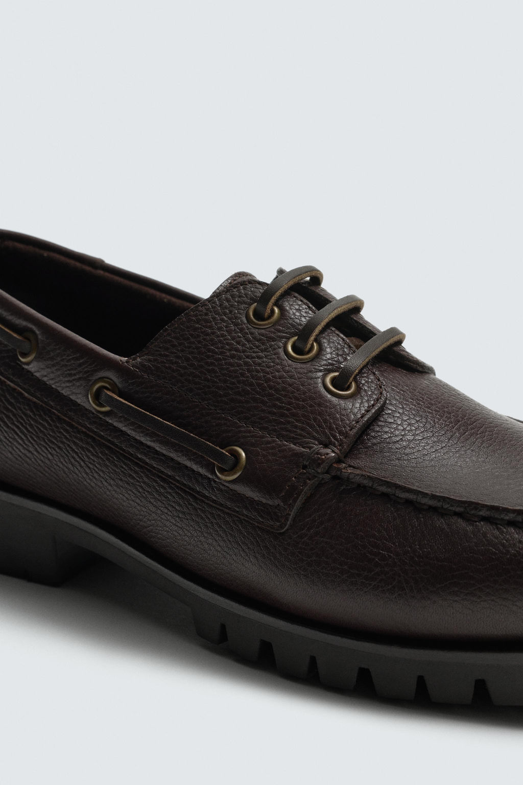 ZAPATO N?UTICO PIEL / Marr?n - Zara фото 6