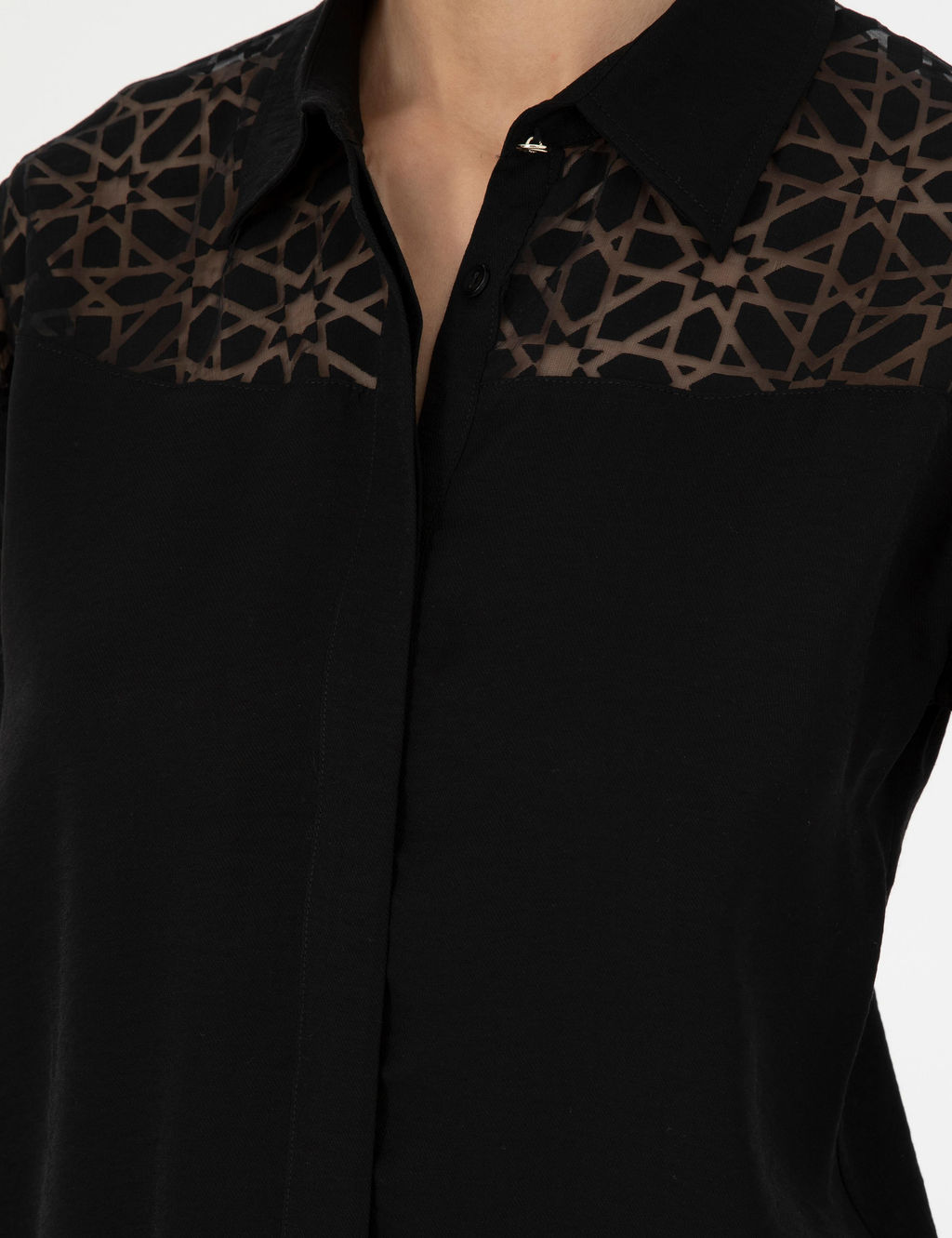 Siyah Comfort Fit Uzun Kollu G_mlek